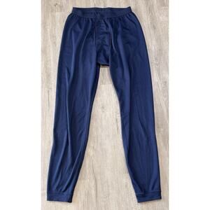 Vintage Patagonia Made in USA Capilene Base Layer Long Johns Pants Blue Men's L